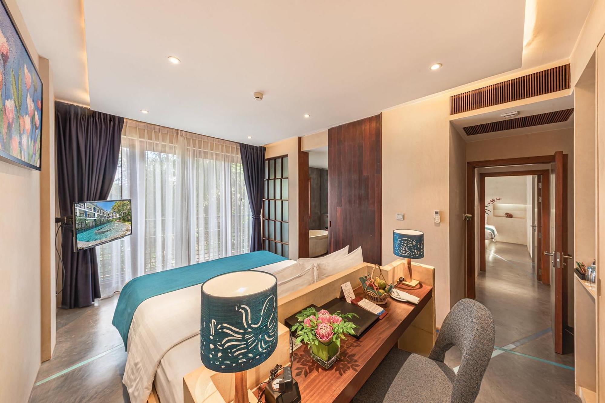 Familiensuite mit Gartenblick